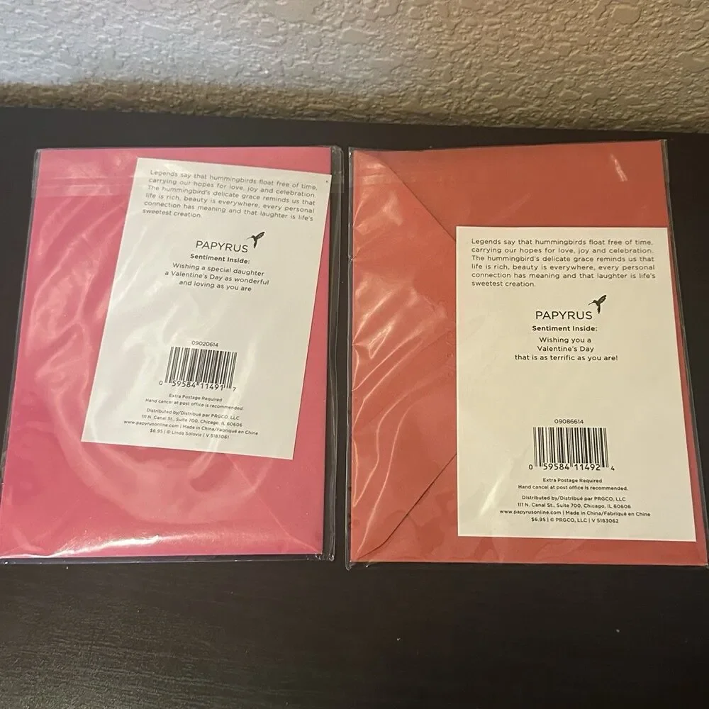 Papyrus Valentine‎ Cards For Son And For Daughter 2 Cards